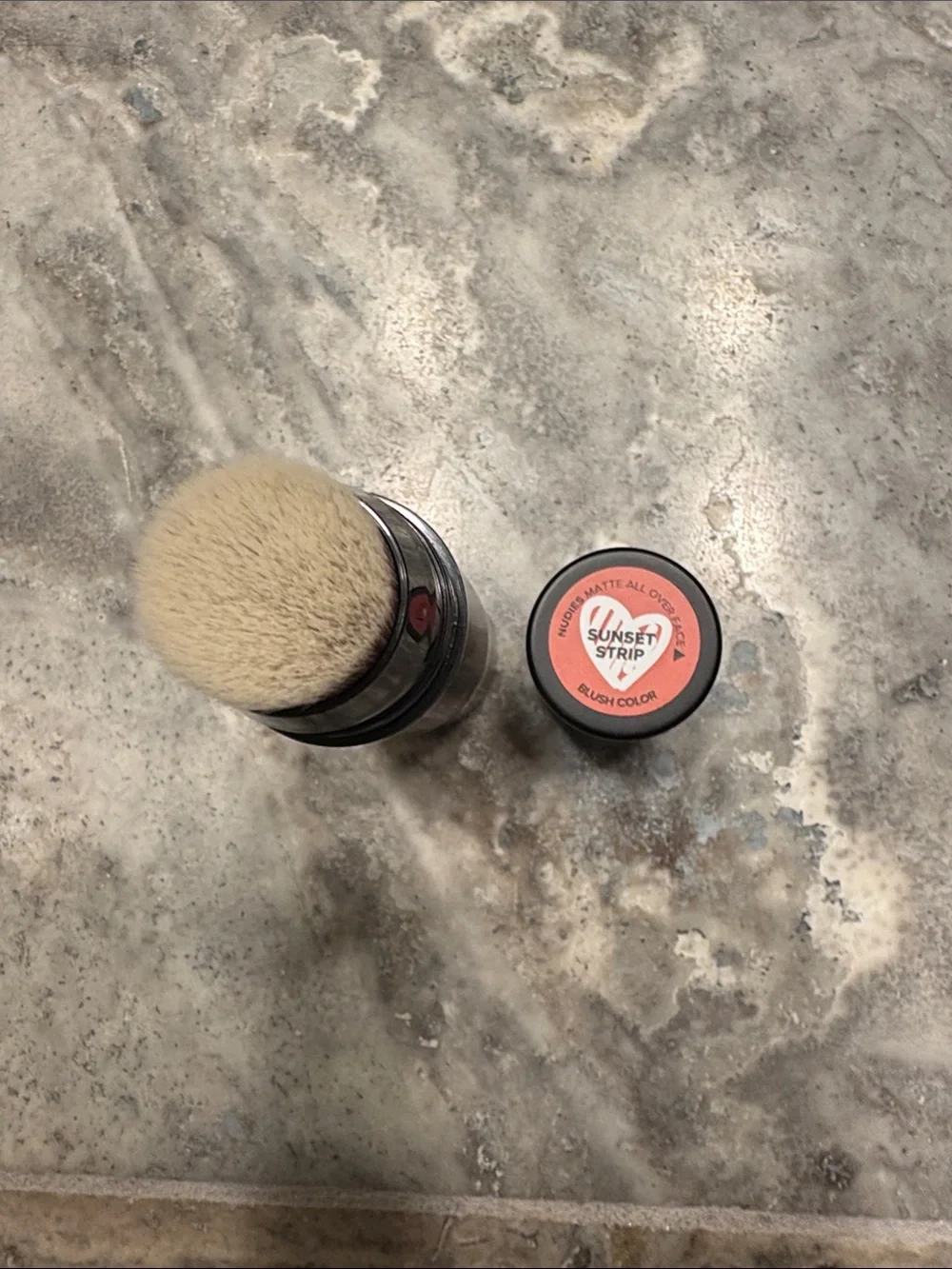 Full-sized NudeStix Matte All Over Face Blush - Sunset Strip